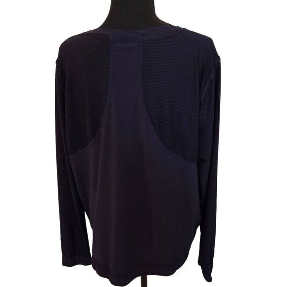 Champion Womens Long Sleeve Navy Blue Performance Breathable Pullover Top XXL - Picture 2 of 8